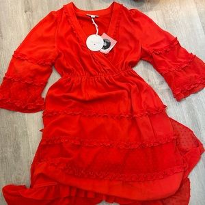 Alexis x target Tiered Ruffle Dress M